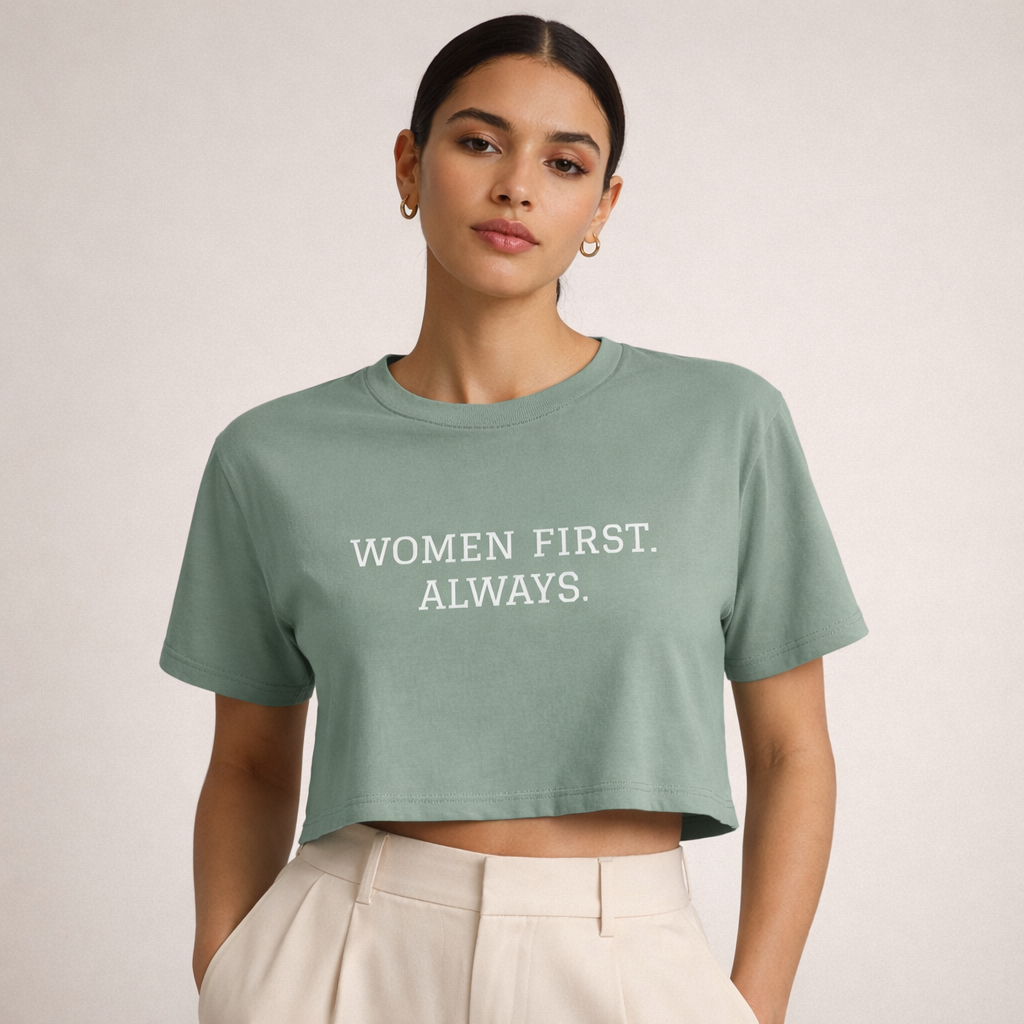 Women First Always Crop Tee