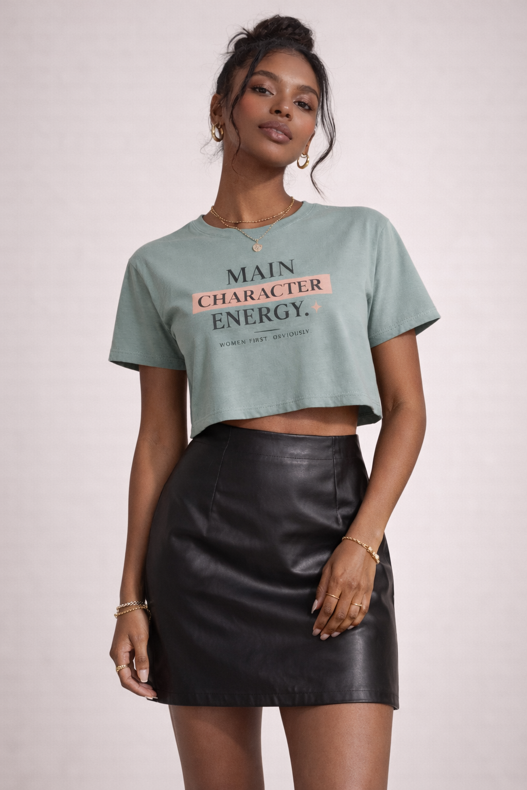 Main Character Energy Crop Tee