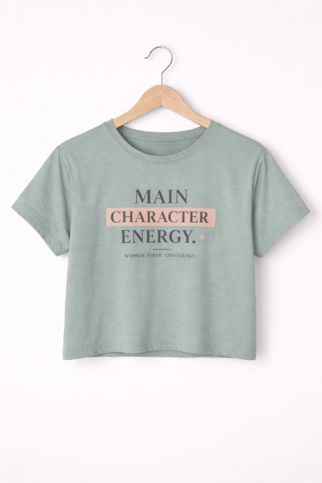 Main Character Energy Crop Tee