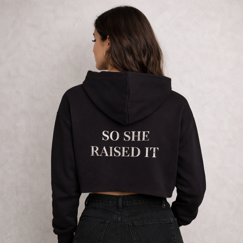 The Bar Was Low Cropped Hoodie