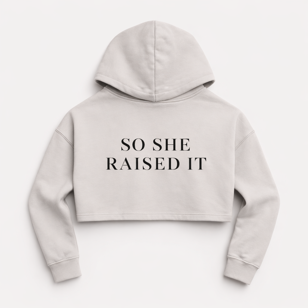 The Bar Was Low Cropped Hoodie