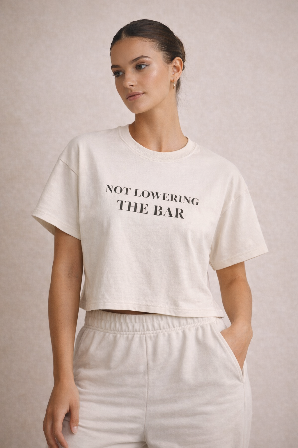 Not Lowering the Bar Crop Tee