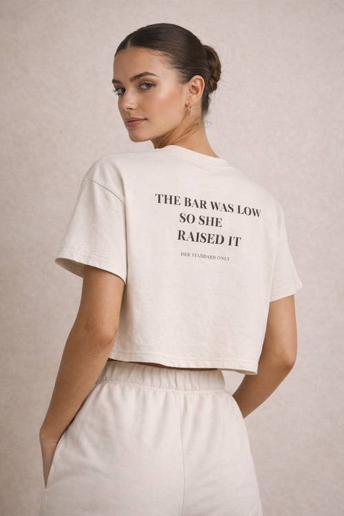 Not Lowering the Bar Crop Tee