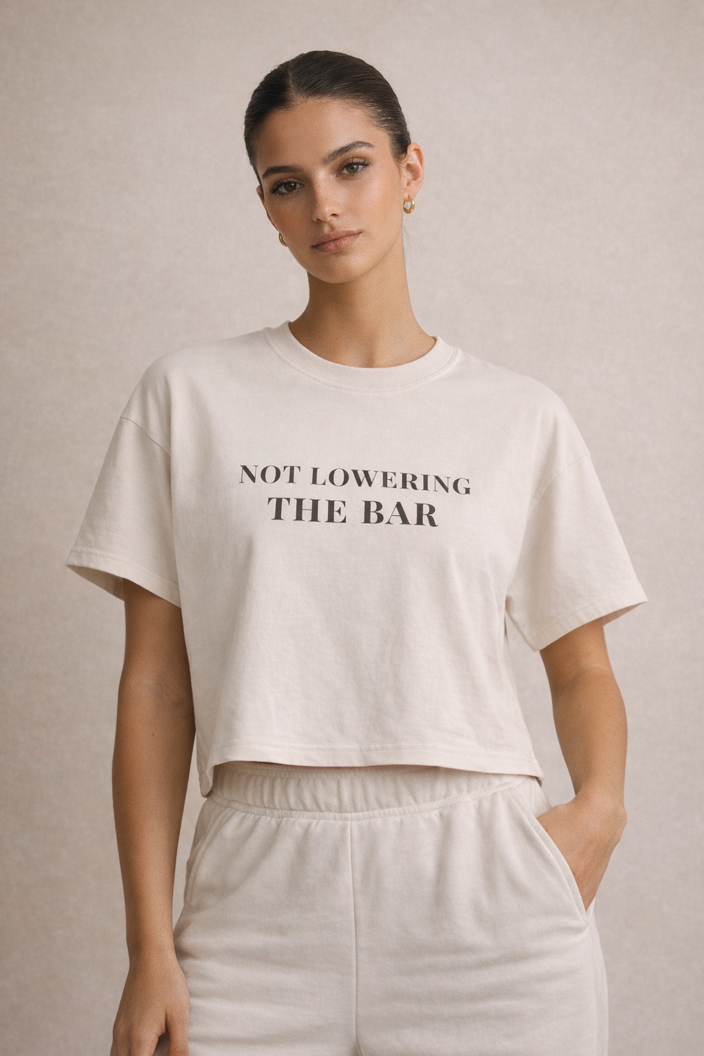 Not Lowering the Bar Crop Tee