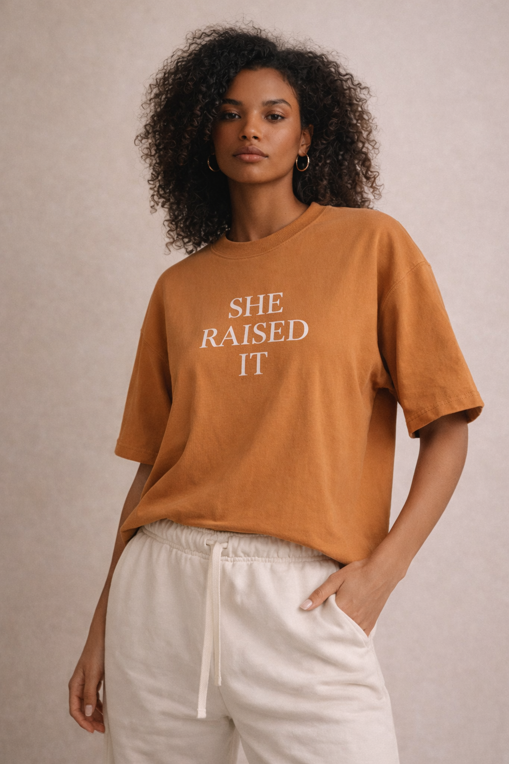 She Raised It Oversized Tee