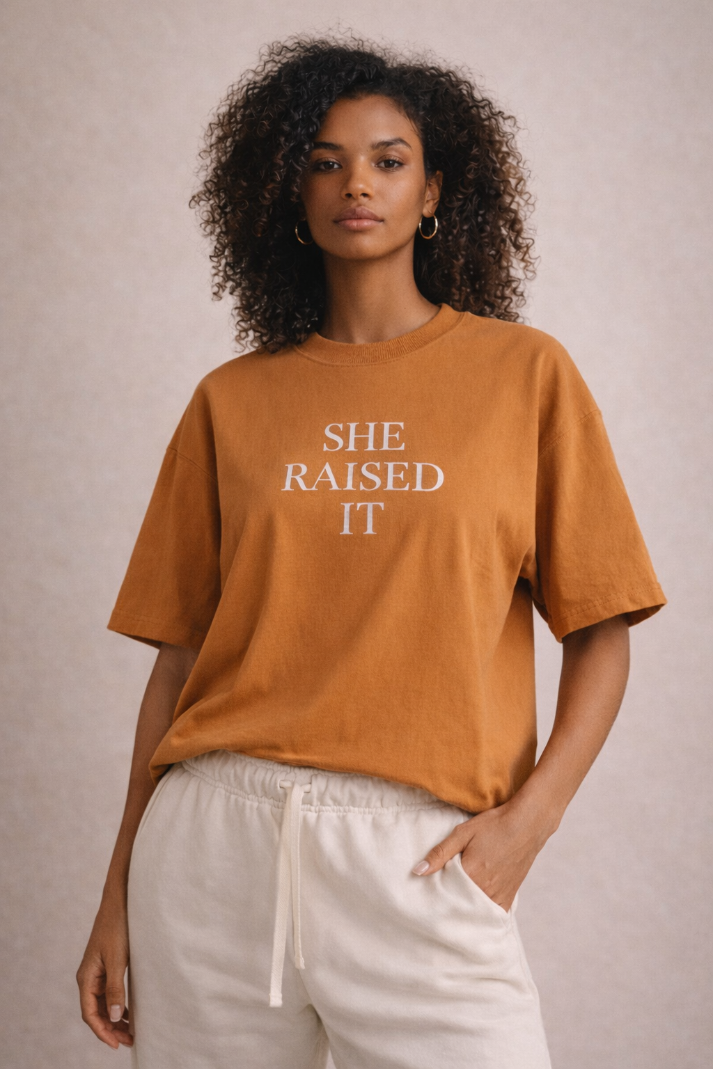 She Raised It Oversized Tee