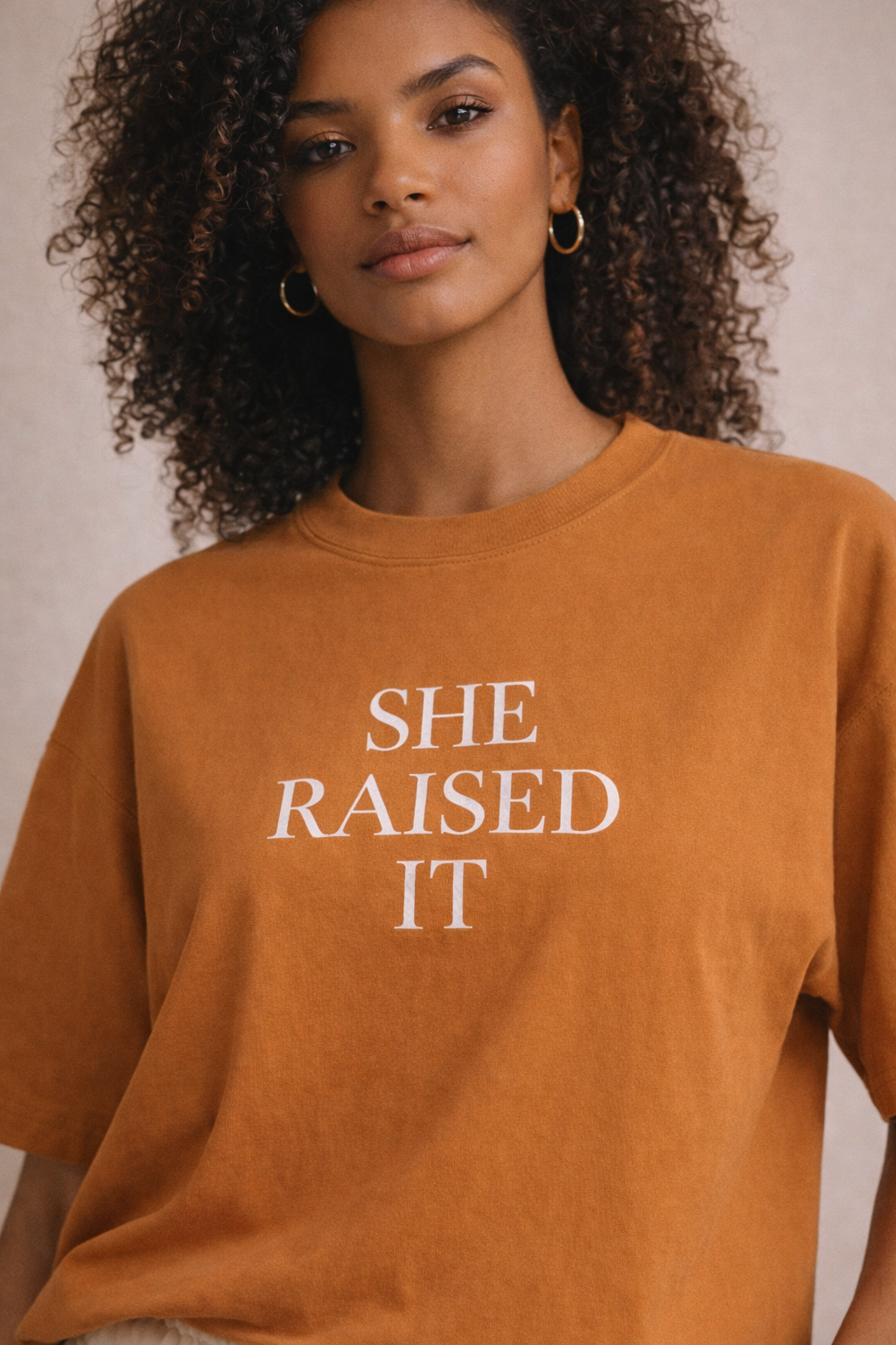 She Raised It Oversized Tee
