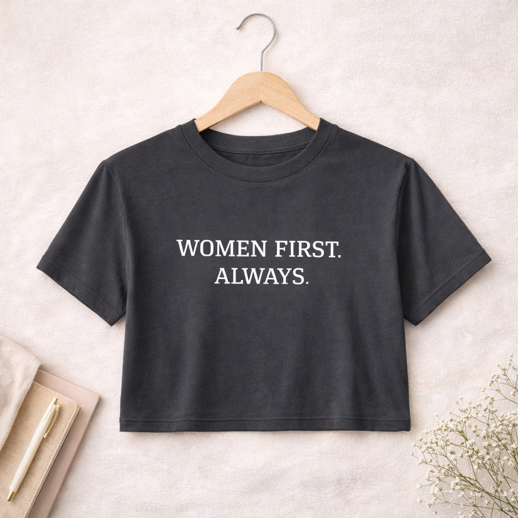 Women First Always Crop Tee